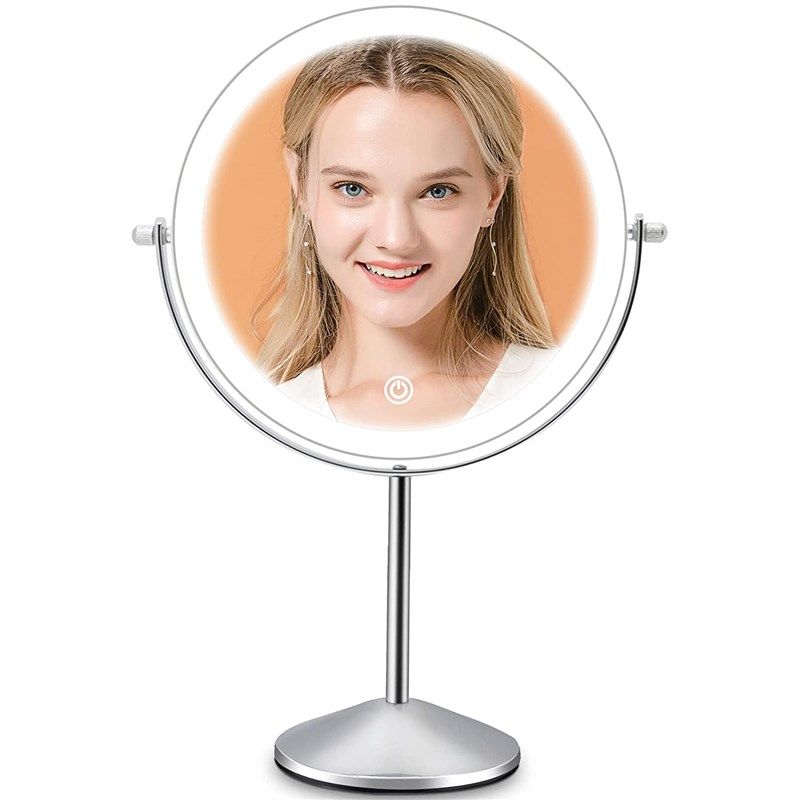 rechargeable magnification lighting dimmable 360°rotation 로고