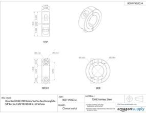 img 1 attached to Climax 2C 062 S Stainless Two Piece Clamping