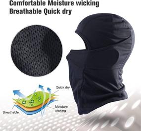 img 3 attached to Balaclava Face Cover Ski Mask: Ultimate Winter 🧣 Protection - Windproof, Dustproof, and Breathable Bandana Face Mask