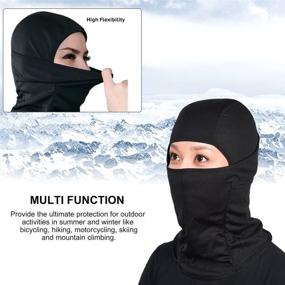 img 2 attached to Balaclava Face Cover Ski Mask: Ultimate Winter 🧣 Protection - Windproof, Dustproof, and Breathable Bandana Face Mask