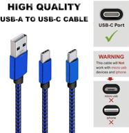 🔌 2pack 6ft c-type usb зарядный кабель | кабель для быстрой зарядки usb a to usb c для samsung galaxy a01 a10 a10e a11 a20 a21 a20e a20s a21s a30 a30s a50 a51 a70 a71, m21 m31, s20 s10 s10e plus логотип