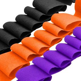 img 1 attached to 🎃 Jerbro Halloween Streamers – Orange and Purple