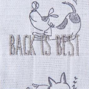 img 3 attached to 🐶 Halo Grey Dogs Muslin Sleep Sack Wearable Blanket - 100% Cotton, Medium Size