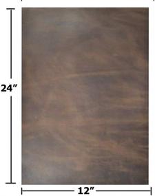 img 3 attached to 🐄 Full Grain Cowhide Leather: Dark Brown, 1.2-1.5mm Thickness - Ideal for Arts, Crafts, Tooling, Sewing, Hobby, Workshop, Crafting Leather Accessories, 12x24in