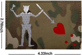 img 2 attached to 🏴 Blackbeard Pirate Flag Patch - IR Infrared Reflective Patch for Tactical Military Gear - Hook and Loop Fastener Backed Applique