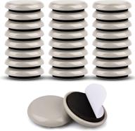 🛋️ 24pcs furniture sliders for carpet & hardwood floors - 1-1/4" pads to effortlessly move and safeguard any item, preserving floor integrity логотип