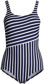 img 1 attached to 👙 Ultimate Quality: Lands End Chlorine Resistant Swimsuit for Stylish Women's Swimwear & Cover Ups