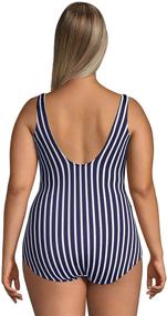 img 3 attached to 👙 Ultimate Quality: Lands End Chlorine Resistant Swimsuit for Stylish Women's Swimwear & Cover Ups