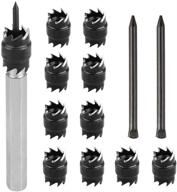 🔧 premium spot weld cutter set: 13-piece rotary remover drill bits tool with replacement blades - ideal for power drill spot welding and metal hole removal logo