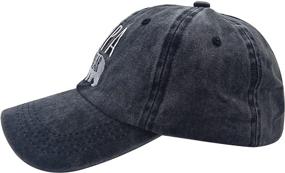 img 2 attached to 🧢 Waldeal Men's Papa Bear Denim Baseball Cap - Embroidered, Adjustable, Washed Dad Hat