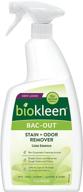 🌿 natural enzymatic foam spray stain remover - biokleen bac-out - 32 ounce - pet stains, laundry, diapers, wine, carpets - eco-friendly - packaging may vary logo