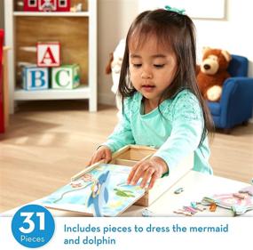 img 3 attached to 🧜 Melissa & Doug Mermaid Magnetic Dress-Up Set