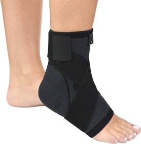 img 4 attached to 👣 Breathable Ankle Compression Sleeve for Tendonitis: Superior Occupational Health and Safety Product