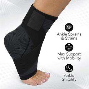 img 2 attached to 👣 Breathable Ankle Compression Sleeve for Tendonitis: Superior Occupational Health and Safety Product