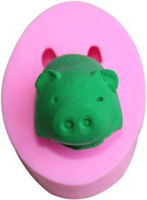 img 1 attached to 🐷 HengKe 2 Pcs 3D Pig Soap Molds - Animal Shaped Silicone Mold for Handmade Chocolate, Pastry, Cookie Decoration, Jewelry, Polymer Clay, Crafting Projects - DIY Kitchen Candy Mold