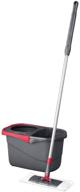 🧹 rubbermaid microfiber flat spin mopping system: efficient floor care with wringer bucket (2104526), red logo