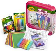sparkling creativity with crayola that glitters over pieces logo