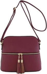 img 3 attached to Tassel Zipper Pocket Crossbody Handbags & Wallets for Women