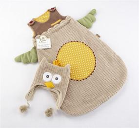 img 2 attached to 🦉 Baby Aspen My Little Night Owl Snuggle Sack and Cap, Size 0-6 Months