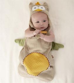 img 1 attached to 🦉 Baby Aspen My Little Night Owl Snuggle Sack and Cap, Size 0-6 Months