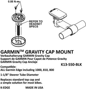 img 1 attached to K-Edge Gravity Cap Garmin Mount: Effortlessly Secure Your Device for Enhanced Cycling Experience