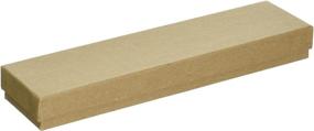 img 1 attached to 📦 Pack of 16 Kraft Brown Cardboard Jewelry Boxes by Beadaholique, 8 x 2 x 1 inches