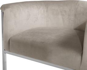 img 1 attached to Iconic Home Upholstered Chrometone Contemporary