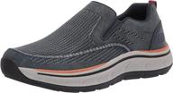 skechers usa mens remaxed edlow knitted men's shoes for loafers & slip-ons logo