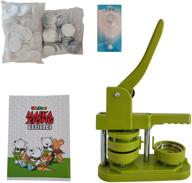 📌 installation-free diy pin button maker press machine badge punch press with free 100pcs button parts, pictures, circle cutter, and magic book - soiiw button badge maker machine 58mm (2.25 in) logo