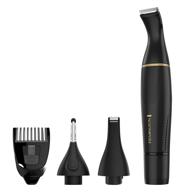 💇 remington ultimate precision detail trimmer black ne3160: achieve flawless grooming with style - black/gold, 1 count logo