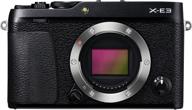 fujifilm x-e3 беззеркальная камера - черная (только корпус): снимок отличной цифровой производительности логотип