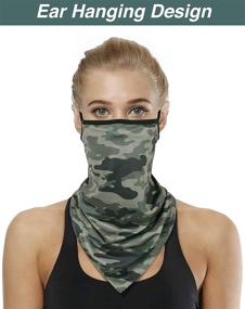 img 3 attached to Arawell Bandana Gaiter Cover Loops Women's Accessories for Scarves & Wraps