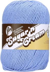 img 4 attached to 🧶 Sugar 'N Cream Super Size Solid Yarn 4oz - Cornflower Blue - 100% Cotton