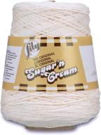 lily sugar'n cream cotton cone yarn - soft ecru, 14 oz - shop now! logo