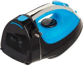 img 2 attached to 🔥 Sunbeam Steam Master 1400W Mid-size Iron: Non-Stick Soleplate, Adjustable Steam Control, 8' Retractable Cord – Black/Blue GCSBCL-202-000