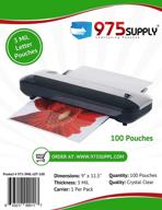 975 supply 3 million clear letter size thermal laminating pouches, 9x11.5 inches, pack of 100 sheets logo