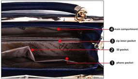 img 1 attached to Модные сумки с регулируемым плечом-портфелем
