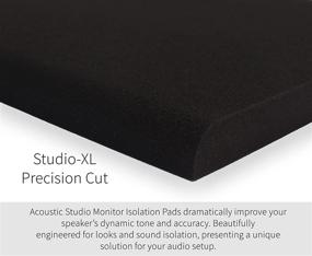 img 3 attached to 🔇 High Density Acoustic Dampening Stands, Pair of Two, XL-Pro Isolation Pads for 5-6 Inch Studio Monitor Speakers - Ideal for Audiophiles