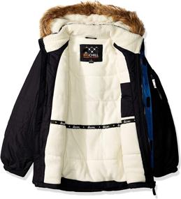 img 1 attached to Stay Warm and Cozy with Big Chill Boys' Sherpa Lined Expedition Jacket