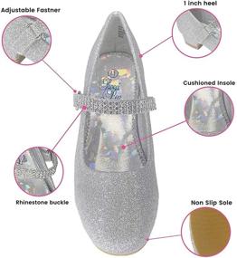 img 3 attached to Светлый графин Лилли рождественские праздничные туфли для девочек: праздничная обувь для веселого сезона.