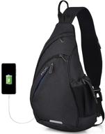 shoulder multi pocket crossbody lightweight daypacks 19 logo