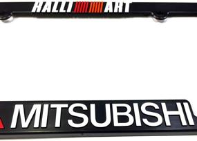 img 1 attached to 🚗 2 Пакета рамок номерных знаков Ralliart Mitsubishi с кронштейнами рамки 3D