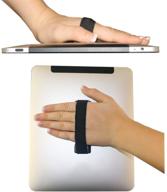 📱 lovehandle tablet grip/xl grip - черный ремешок с упругой сеткой honey comb finger grip для большинства планшетов и больших смартфонов (набор из 2шт) логотип