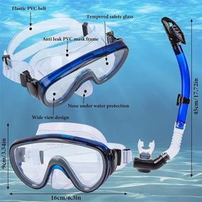 img 3 attached to JETTINGBUY Anti Fog Tempered Snorkeling Swimming