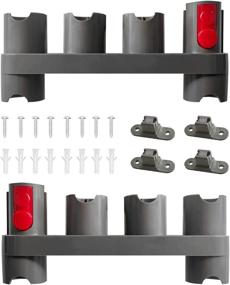 img 4 attached to 🧹 Streamline and Organize Your Dyson Vacuum Cleaner Accessories with Ashineme Docking Station Accessory Holder Attachments Organizer