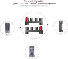 img 3 attached to 🧹 Streamline and Organize Your Dyson Vacuum Cleaner Accessories with Ashineme Docking Station Accessory Holder Attachments Organizer