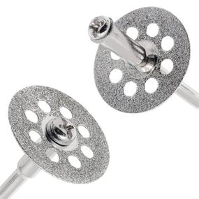 img 2 attached to 🔹 MoArmor 545 Diamond Cutting Wheel Set (22mm) - 10pcs with 402 Mandrel (3mm) - 2pcs and Screwdriver for Rotary Tool