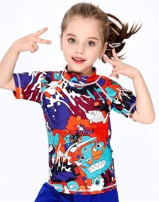 img 1 attached to 👕 UPF 50+ Rashguard Swim Shirt for Boys, Ages 2-8 - Childlike Me