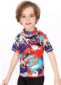 img 2 attached to 👕 UPF 50+ Rashguard Swim Shirt for Boys, Ages 2-8 - Childlike Me