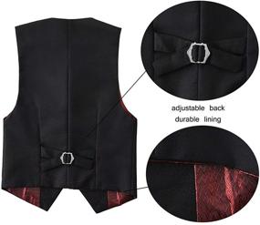 img 2 attached to Piece Formal Black Pants Bowtie Boys' Clothing for Suits & Sport Coats